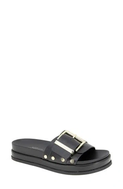 Bcbgeneration Bonas Buckle Slide Sandal In Black