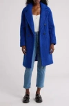 Bcbgeneration Boucle Longline Coat In Royal Blue