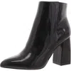 Bcbgeneration Briel Womens Block Heel Patent Ankle Boots In Black