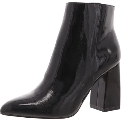 Bcbgeneration Briel Womens Block Heel Patent Ankle Boots In Black