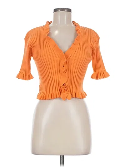 Pre-owned Bcbgeneration Cardigan Sweater In Orange