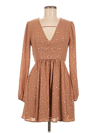 Pre-owned Bcbgeneration Casual Dress In Brown