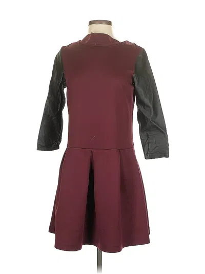 Pre-owned Bcbgeneration Casual Dress In Burgundy