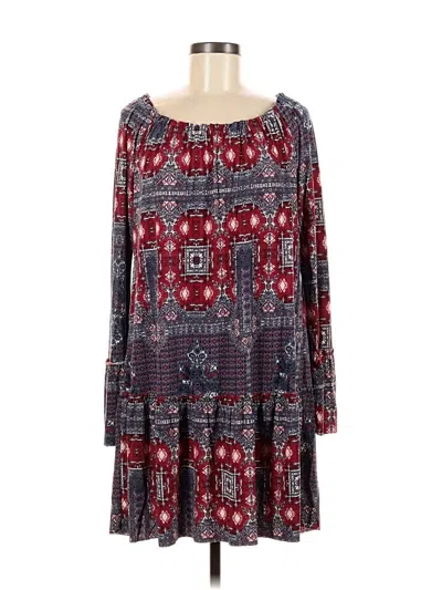 Pre-owned Bcbgeneration Casual Dress In Burgundy