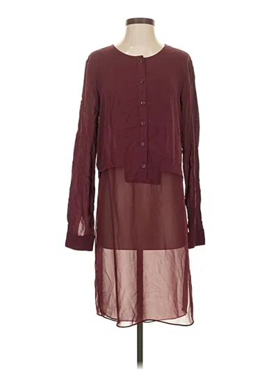 Pre-owned Bcbgeneration Casual Dress In Burgundy