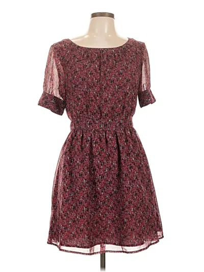 Pre-owned Bcbgeneration Casual Dress In Burgundy