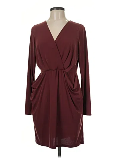 Pre-owned Bcbgeneration Casual Dress In Burgundy