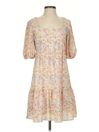 Pre-owned Bcbgeneration Casual Dress In Tan