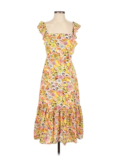 Pre-owned Bcbgeneration Casual Dress In Yellow