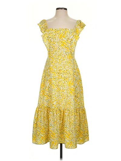 Pre-owned Bcbgeneration Casual Dress In Yellow