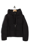 Bcbgeneration Cloud Hooded Puffer Jacket In Black