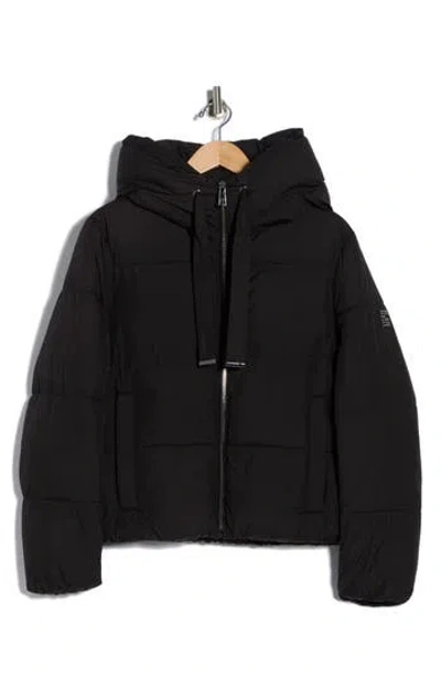 Bcbgeneration Cloud Hooded Puffer Jacket In Black