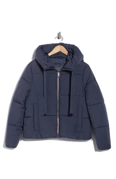 Bcbgeneration Cloud Hooded Puffer Jacket In Blue