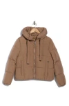 Bcbgeneration Cloud Hooded Puffer Jacket In Brown