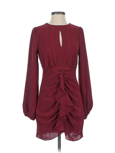 Pre-owned Bcbgeneration Cocktail Dress In Burgundy