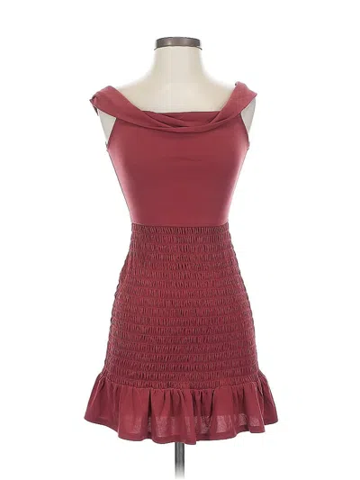 Pre-owned Bcbgeneration Cocktail Dress In Burgundy