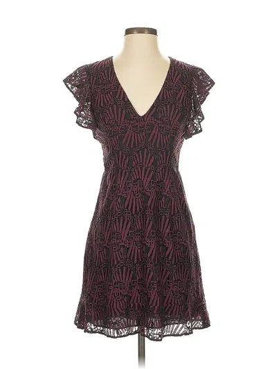 Pre-owned Bcbgeneration Cocktail Dress In Burgundy