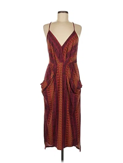 Pre-owned Bcbgeneration Cocktail Dress In Burgundy