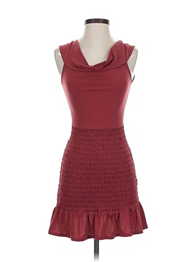 Pre-owned Bcbgeneration Cocktail Dress In Burgundy