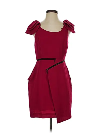 Pre-owned Bcbgeneration Cocktail Dress In Burgundy