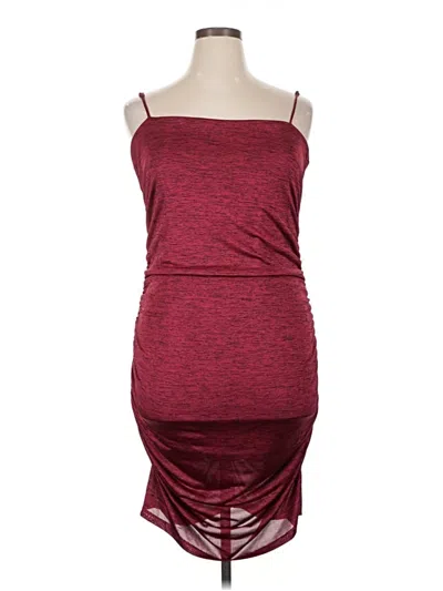 Pre-owned Bcbgeneration Cocktail Dress In Burgundy