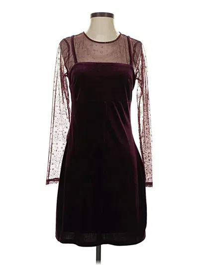 Pre-owned Bcbgeneration Cocktail Dress In Burgundy