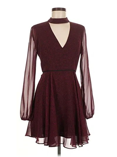 Pre-owned Bcbgeneration Cocktail Dress In Burgundy