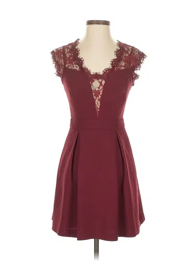 Pre-owned Bcbgeneration Cocktail Dress In Burgundy