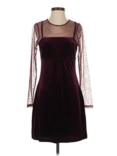 Pre-owned Bcbgeneration Cocktail Dress In Burgundy