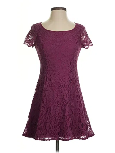 Pre-owned Bcbgeneration Cocktail Dress In Burgundy
