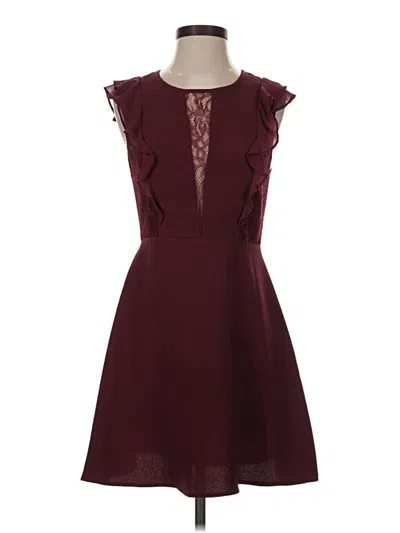 Pre-owned Bcbgeneration Cocktail Dress In Burgundy