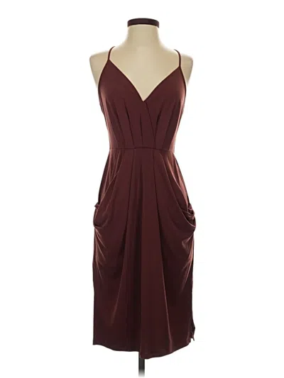 Pre-owned Bcbgeneration Cocktail Dress In Burgundy
