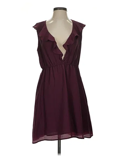 Pre-owned Bcbgeneration Cocktail Dress In Burgundy