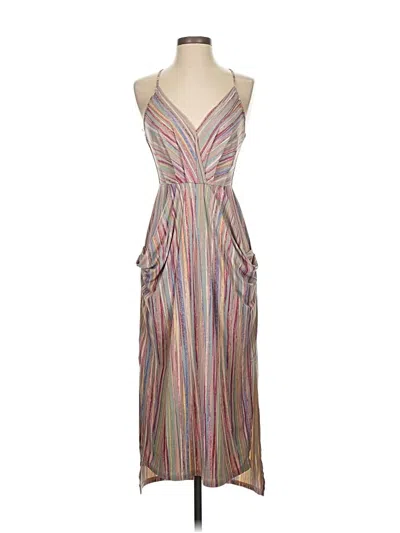 Pre-owned Bcbgeneration Cocktail Dress In Silver