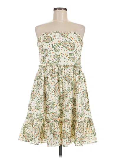 Pre-owned Bcbgeneration Cocktail Dress In White