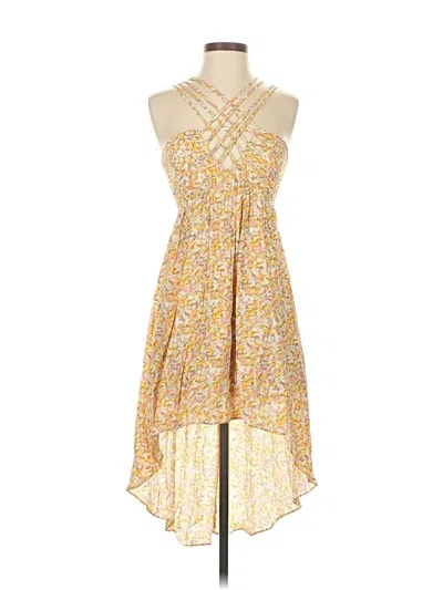 Pre-owned Bcbgeneration Cocktail Dress In Yellow