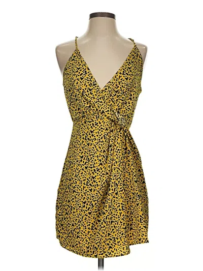 Pre-owned Bcbgeneration Cocktail Dress In Yellow