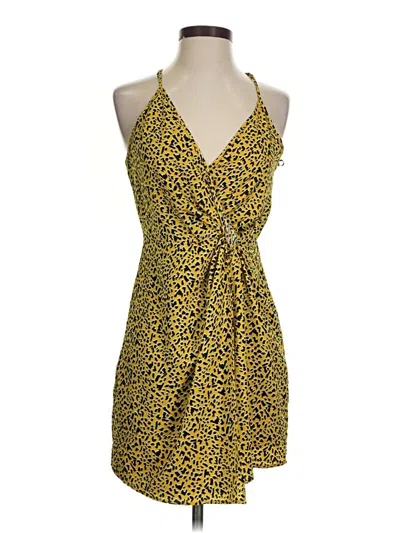 Pre-owned Bcbgeneration Cocktail Dress In Yellow