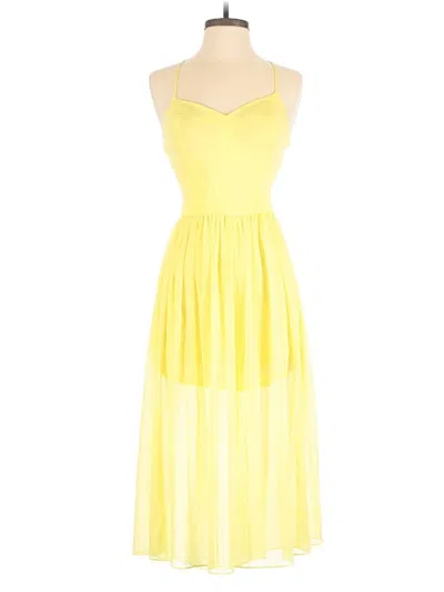 Pre-owned Bcbgeneration Cocktail Dress In Yellow