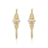 Bcbg Eneration Crystal Baguette Hoop Earrings In Gold