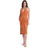 Bcbgeneration Della Womens Sleeveless Party Midi Dress In Gold