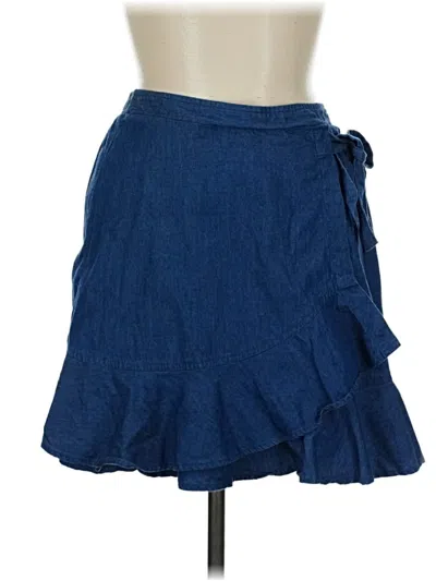 Pre-owned Bcbgeneration Denim Skirt In Blue