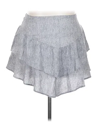 Bcbgeneration Denim Skirt In Gray