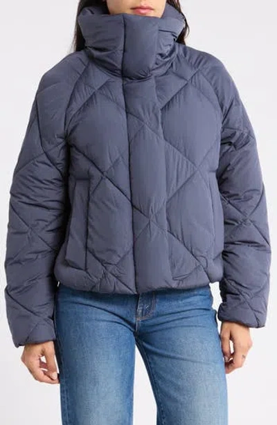 Bcbgeneration Diamond Quilted Cloud Puffer Jacket In Blue