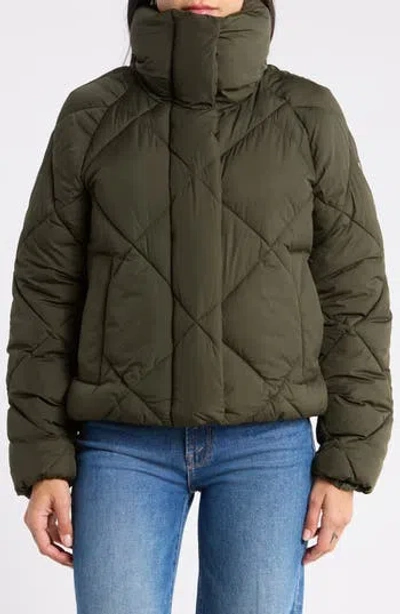 Bcbgeneration Diamond Quilted Cloud Puffer Jacket In Green