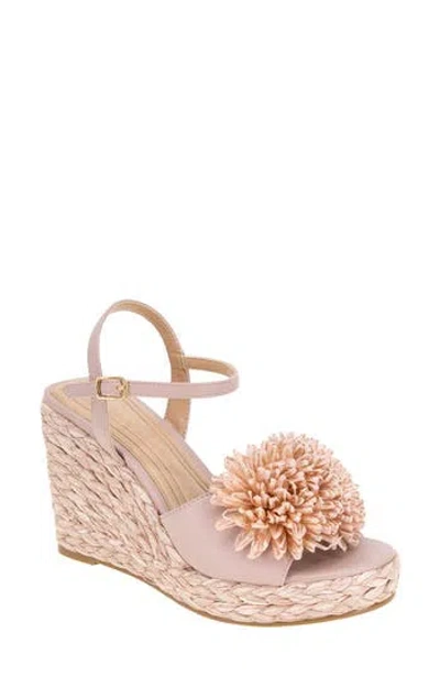 Bcbgeneration Erika Braided Wedge Sandal In Adobe Rose