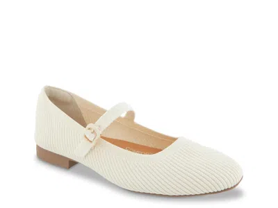 Bcbgeneration Estella Mary Jane Flat In Neutral