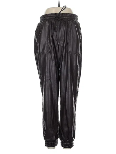 Pre-owned Bcbgeneration Faux Leather Pants In Black