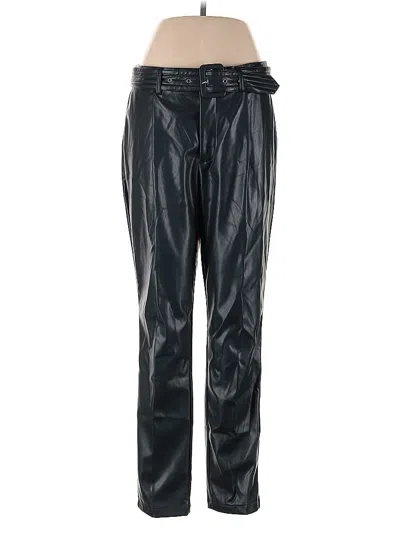 Pre-owned Bcbgeneration Faux Leather Pants In Black