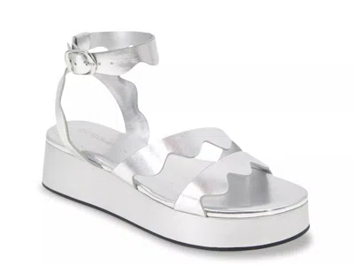 Bcbgeneration Faye Platform Sandal In Silver